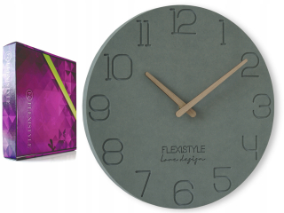 Hodiny - Moderné nástenné hodiny pokoj šedá čitateľný