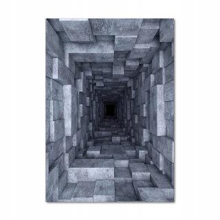 Moderný fotoryl s fotorylom na stene tunel 70x100