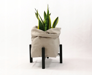 Stojan na kvety - Moderný záhon na nožičkách 30/20 cm, čierny dub