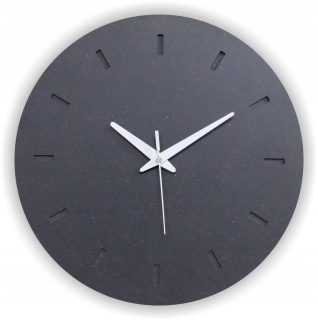 Hodiny - Moderné nástenné hodiny tečie grafit 35cm B4
