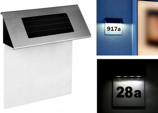Číslo na dom - Číslo domu solárne steny