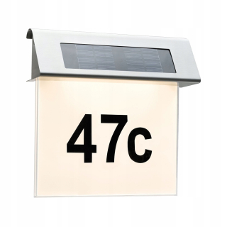 Číslo na dom - Wall Lamp Paulmann Solar House viedol 0,2 W
