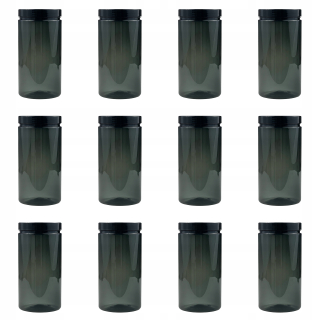 Nádoba na potraviny - Emcor Baliace nádoby 1500 ml transparentné antracitové, 12 kusov