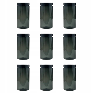 Nádoba na potraviny - Emcor Balenie plastové nádoby 1500 ml transparentné antracitové 9 ks.