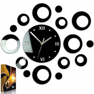 Hodiny - Nástenné hodiny ModernClock čierne 47cm