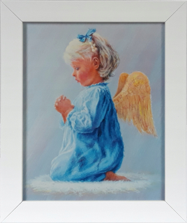 Obrázok 30x25 Guardian Angel Angels Biely rám