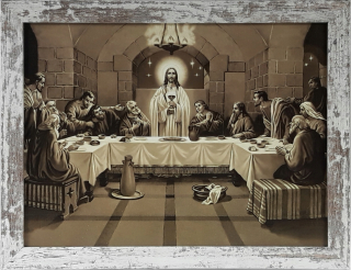 Obrázok 35x45 Posledná večera je podaný rám