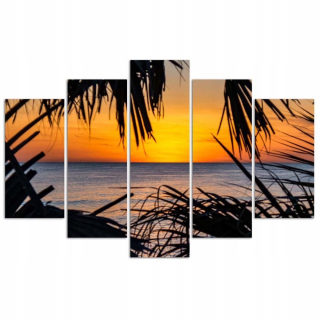 Maľovanie 5 dielov Sunset Spálňa 200x100