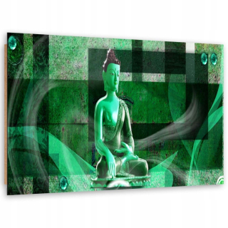 Obrázok panela Deco, Buddha na geometrickom pozadí - Zie