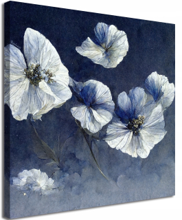 Obrázok bieleho porcelánu - 80 x 80 cm
