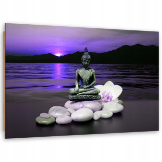 Obrázok panela Deco, Buddha na kameňoch - 120x80