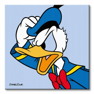 Donald Duck (Blue) - Canvas Image 85x85 cm