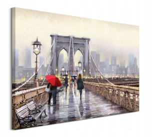 Plagát Richard MacNeil New York Brooklyn Bridge Architecture bez rámu 80 x 60 cm