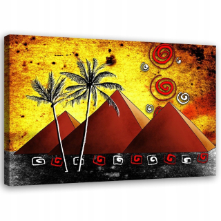 Obrázok na plátne - plátno, Pyramíds Africa 120x80