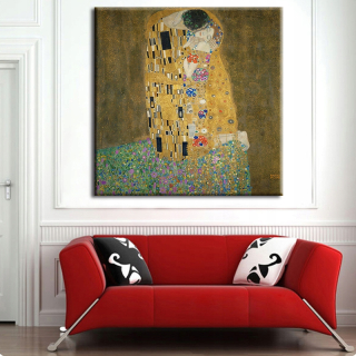 Obrázok Gustav Klimt Kiss Secession Gift 80x80