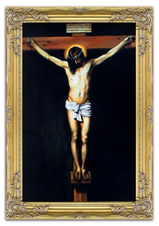 Obrázok Ježiš ukrižovaný kopírovací ropný plátno 75x105
