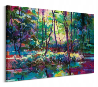 Doug Eaton Farebný les - obrázok na plátne 120x85