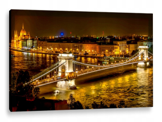 Obrázok LED 120x80 - Podsvietenie mostu v noci