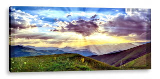 Obrázok LED 150x60 - podsvietenie - západ slnka