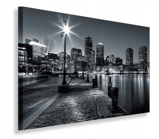 Obrázok LED mesto v noci 90x60 nástenná lampa