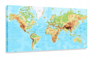 Obrazová mapa mapy 120x60 Poľské mená v poľštine