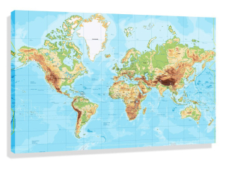 Obrazová mapa mapy 150x100 Poľské mená v poľštine