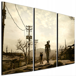 Wall 3D Wall Triptych Fallout 4KS PS3 100x210