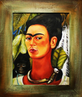 Olejomaľba Frida Kahlo Self -odpor 53x64