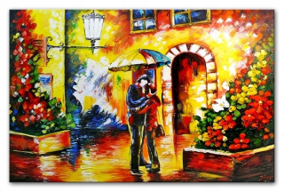 Olejomaľba moderná krajina 60x90