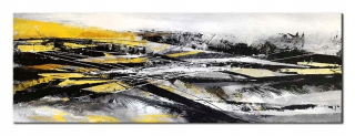 Olejová maľovaná maľovaná abstrakcia 50x150