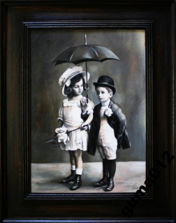 Olejomaľba maľovaná akt plátno 76x96