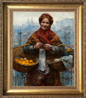 Oilowy żydówka Orange Gierymski 60x50