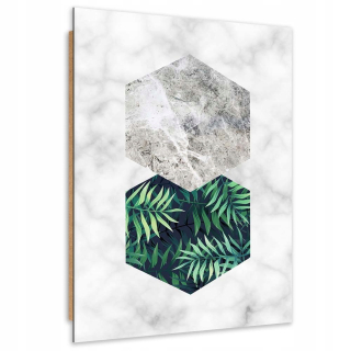 Obrázok panela Deco 3D Fern Leaf mramor 80x120