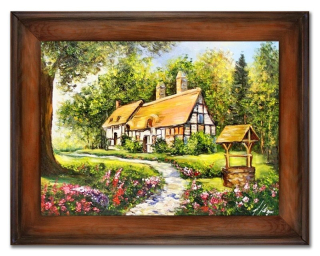 Picture Landscape - Cottage Oil Copy Canvas 72x92