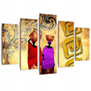 Päť -časový panel obrázkov Deco, African Kobi