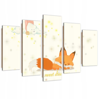 Päť -časový obrázok Deco Panel, Lis Sweet Dreams