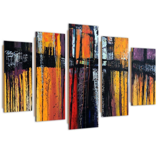 Päť -diel obrazu Feedy 100x200 cm