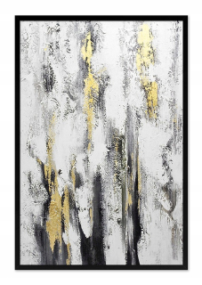 Ručne maľované maľované abstrakcie Szlammetal 63x93