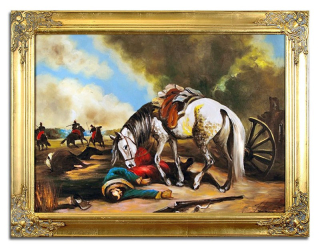 Ručne maľovaný maľba Juliusz Kossak Oil 63x84