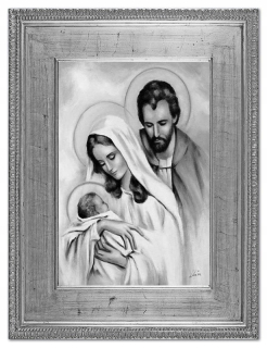 Ručne maľovaný olej svätej rodiny 92x122