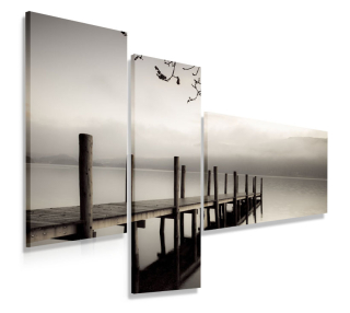 Obrázok Triptych 110x80 Pláme plány moderné
