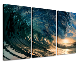 Obrázok triptychu do Salon Wave Sun More 150x90