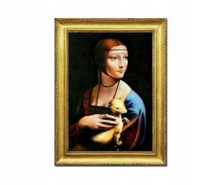 Olejomaľba dámy s lasičkou - da Vinci 64x84
