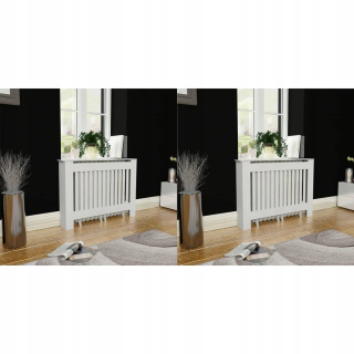 Kryt na radiátor MDF 112 x 81 cm biely
