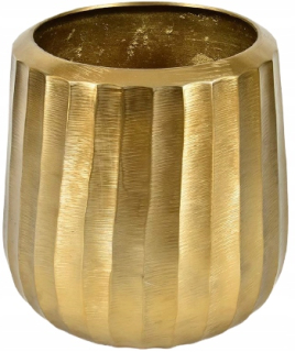 Hliníkový kvetinový hrniec Deluxe Gold XL