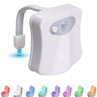 OSVETLENIE TOALET WC LED SNÍMAČ POHYBU LAMPY