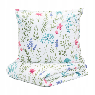 B2 BREEZE Essentials obliečky z mikrovlákna, biely vzor, 200x220 cm HOMLA