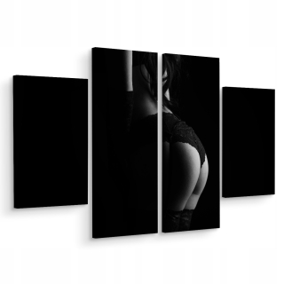 Obrázok 4 Čiastočná čierna a biela žena 80x60