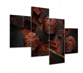 Obrázok 4-dielného kakaového sladkého muffiny 240x150