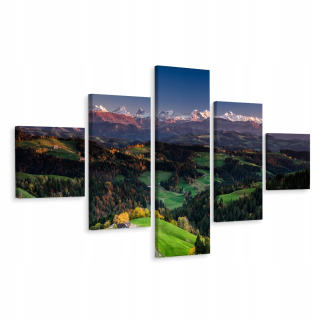 Obrázok 5-dielna povaha údolia Mountain 3d 200x120